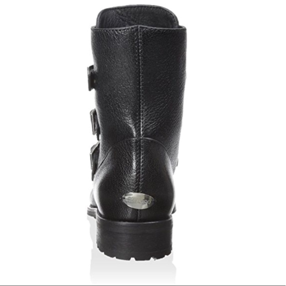Jimmy Choo Triple Buckle Leather Black Boot - Picture 3 of 7